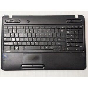 OEM Toshiba Satellite C655 C655D Palmrest w/ Keyboard & Touchpad V000220030